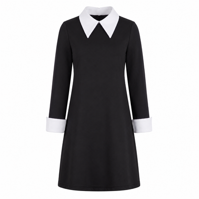 Kids’ Wednesday-Inspired Halloween Costume – Size Medium