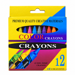 12-Piece Assorted Colour Crayon Set | MrPanda
