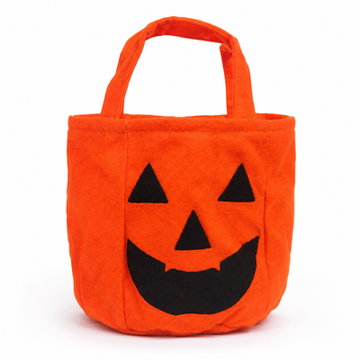 Halloween Pumpkin Trick-or-Treat Felt Bag – Orange