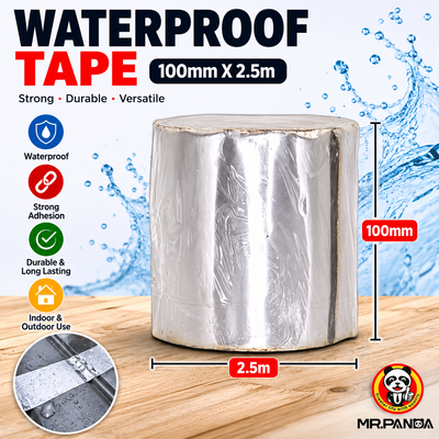 Waterproof Tape 100mm × 2.5m | Heavy Duty Repair & Sealing Tape