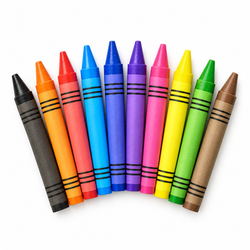 12-Piece Assorted Colour Crayon Set | MrPanda