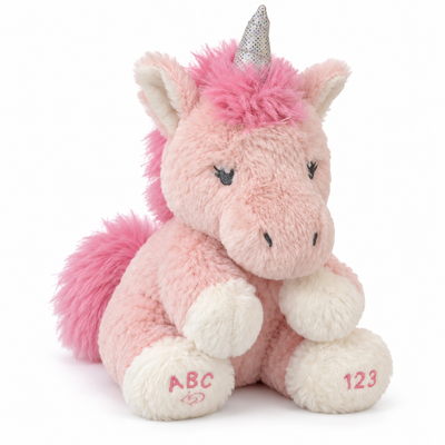 Pink Unicorn ABC Plush Toy | Mr Panda