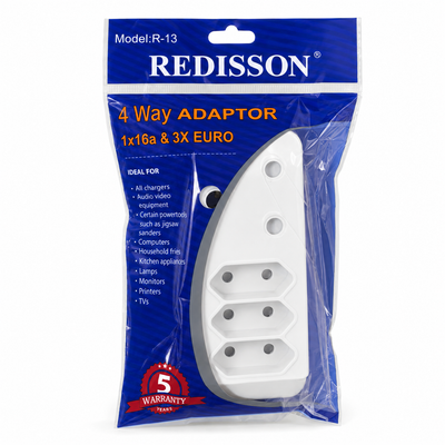 REDISSON R-13 4-Way 16A and Euro Power Adaptor