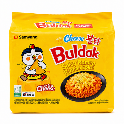 Samyang Buldak Cheese Spicy Ramen 5 x 140g – 700g