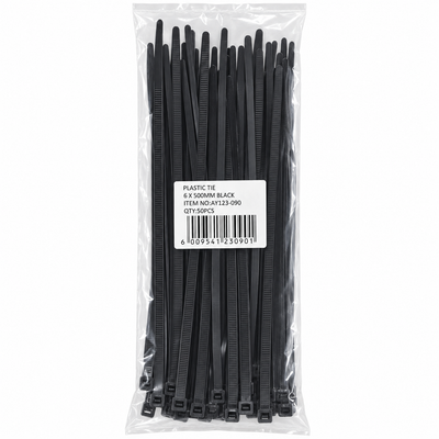 Black Cable Ties 6 x 500mm 50 Pack | Mr Panda