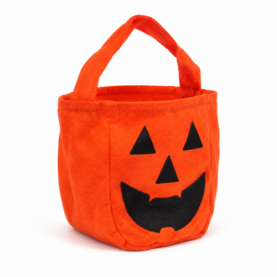 Halloween Pumpkin Trick-or-Treat Felt Bag – Orange