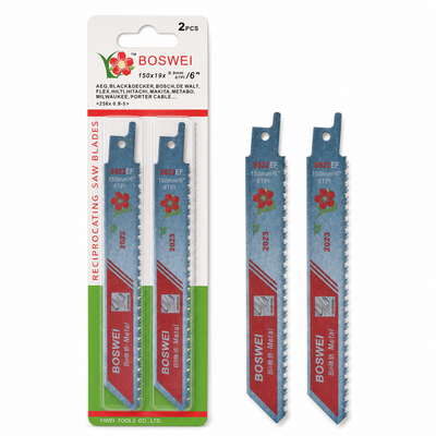 BOSWEI 150mm Bi-Metal Reciprocating Saw Blades – 2 Pack