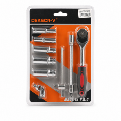 DEKECR-V Ratchet Handle & Deep Socket Set | MrPanda
