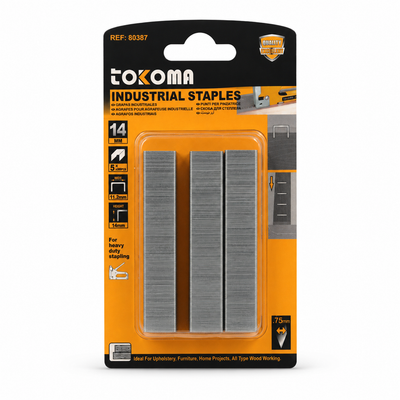Tokoma 14mm Industrial Staples – 500 Pack | MrPanda