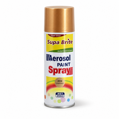 Supa Brite Flash Gold Aerosol Spray Paint Can - 450ml