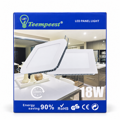 Teempeest 18W Square LED Panel Light – White