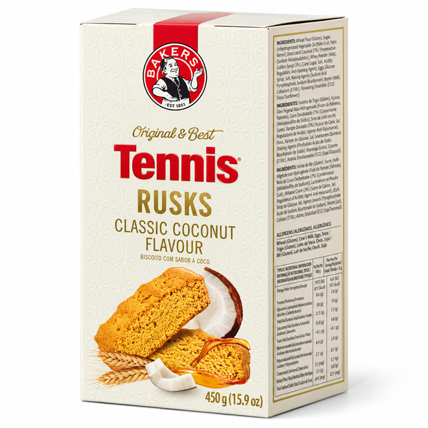 Bakers Tennis Rusks Classic Coconut 450g | MrPanda - MR PANDA