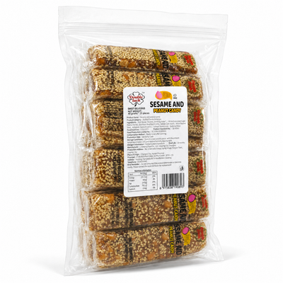 Double Luck Sesame and Peanut Candy – 40g × 25 Pieces