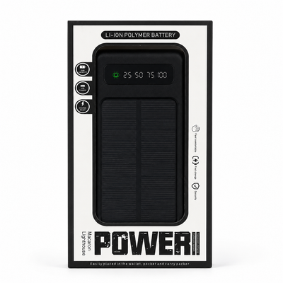 AL-28 Solar Power Bank with Digital Charge Display