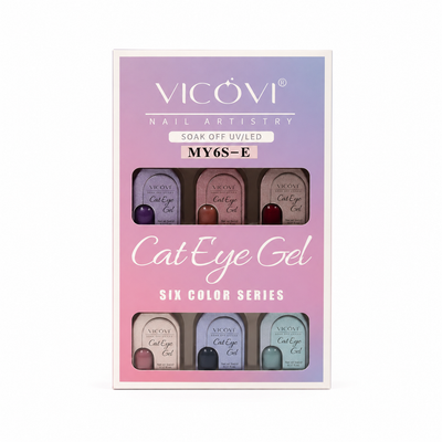 VICOVI Cat Eye Gel Nail Polish Set – 6 Colours