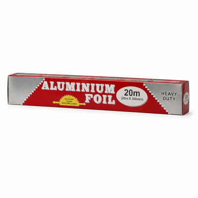 Heavy Duty Aluminium Foil Roll 20m x 300mm | Food Grade Kitchen Foil for Cooking, Baking & Food Storage