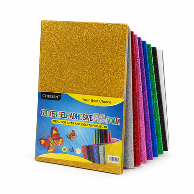 Glitter Self-Adhesive EVA Foam Sheets
