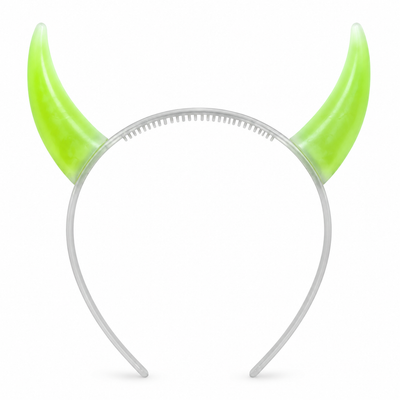 Glow-in-the-Dark Ox Horn Headband – Red