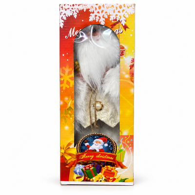 Animated White Santa Christmas Decoration – Battery Operated