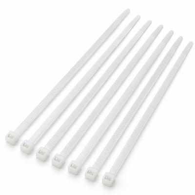 White Cable Ties 4.0 x 300mm 100 Pack | Mr Panda