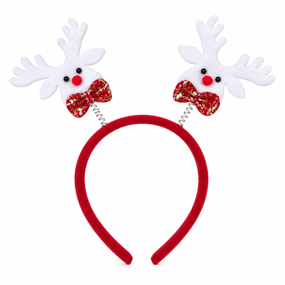 Christmas Reindeer Headband – Red & White | Mr Panda