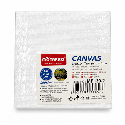 Motarro Artist Canvas 8 × 8 cm – 280gsm | MrPanda
