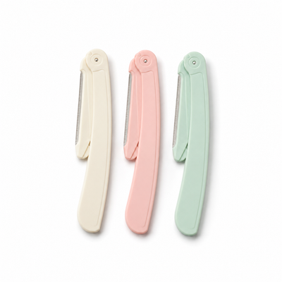 3-Piece Pack of Folding Eyebrow Razors