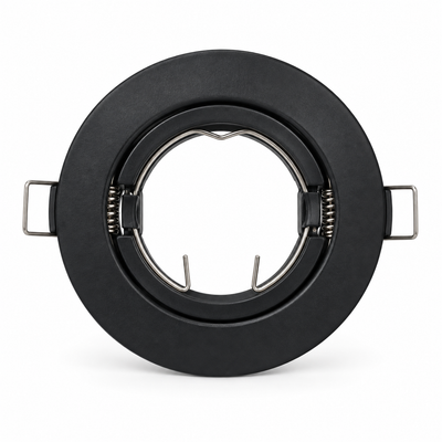 Tempest Round Bulkhead Light Fitting – Black