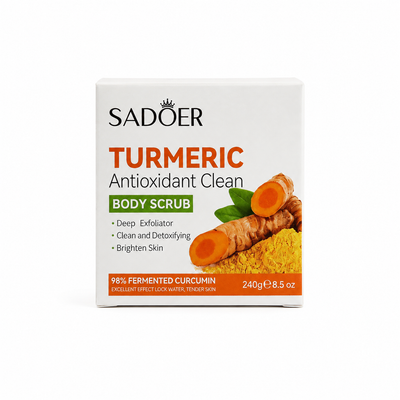 SADOER Turmeric Body Scrub 240g | Exfoliating Scrub
