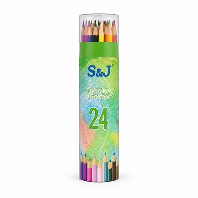 S&J Wood-Free Colored Pencils