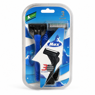 Max A Series 3-Blade Disposable Razors – 3 Piece Pack