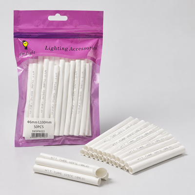 Dr.Light 6mm × 100mm White Heat Shrink – 50 Pack