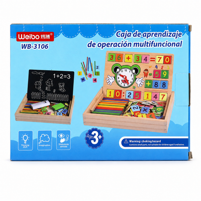 Weibo WB-3106 Wooden Multifunctional Learning Box