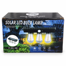 3W Solar Wall Light with 3 Bulbs & Motion Sensor | Mr Panda