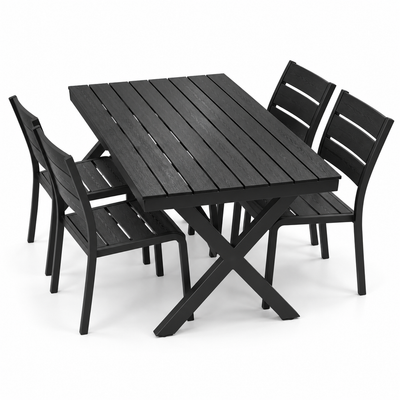 Pre-Owned Black 5-Piece Dining Set | Mr Panda
