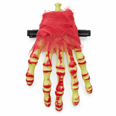 Halloween Skeleton Hand Hair Clip – Bloody Costume Accessory