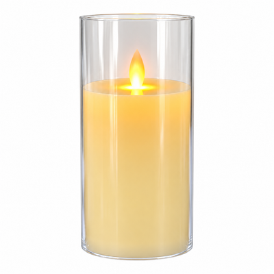 Flameless LED Candle with String Lights | Mr Panda