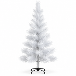 2.1m White Artificial Christmas Tree with Stand | Mr Panda