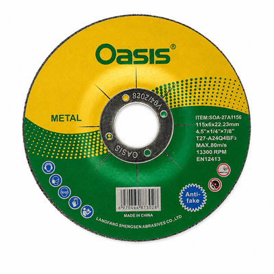 Oasis Metal Grinding Disc 115 x 6 x 22.23mm – 4.5 Inch