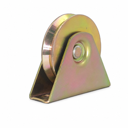 100mm V-Groove Sliding Gate Wheel with Steel Bracket
