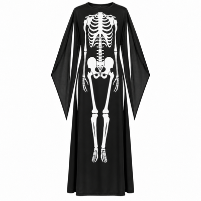 Adult Skeleton Halloween Costume – Black & White