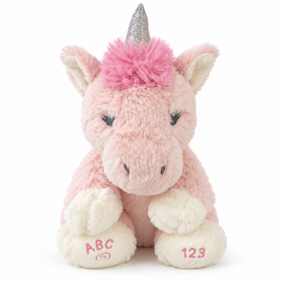 Pink Unicorn ABC Plush Toy | Mr Panda