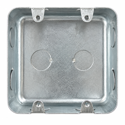 4 × 4 Metal Electrical Back Box – Silver | Mr Panda