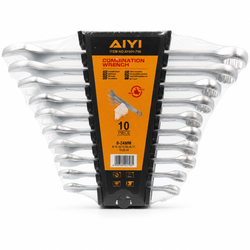 AIYI 10-Piece Combination Wrench Set 8–24mm