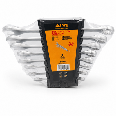 AIYI 8-Piece Combination Wrench Set 6–19mm | MrPanda