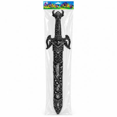 Black Medieval Fantasy Toy Sword – Costume & Halloween Prop