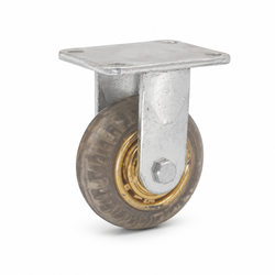4-Inch Fixed Heavy-Duty Caster Wheel with Mounting Plate
