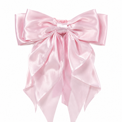 Oversized Satin Bow Headband