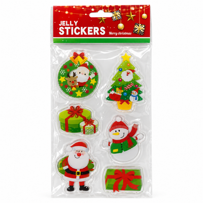 Christmas Jelly Window Stickers 6 Piece Set | Mr Panda