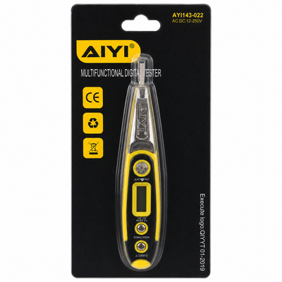 AIYI AYI143-022 Digital Voltage Tester AC/DC 12–250V